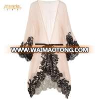 ASCOOL Customized 100% polyester mature women sexy silk nightgown with lace