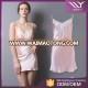 Trade assuranced unique smooth spaghetti straps design ladies silk night dress